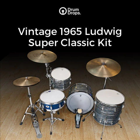 Vintage 1965 Ludwig Super classic Kit Drumdrops DrumDrops