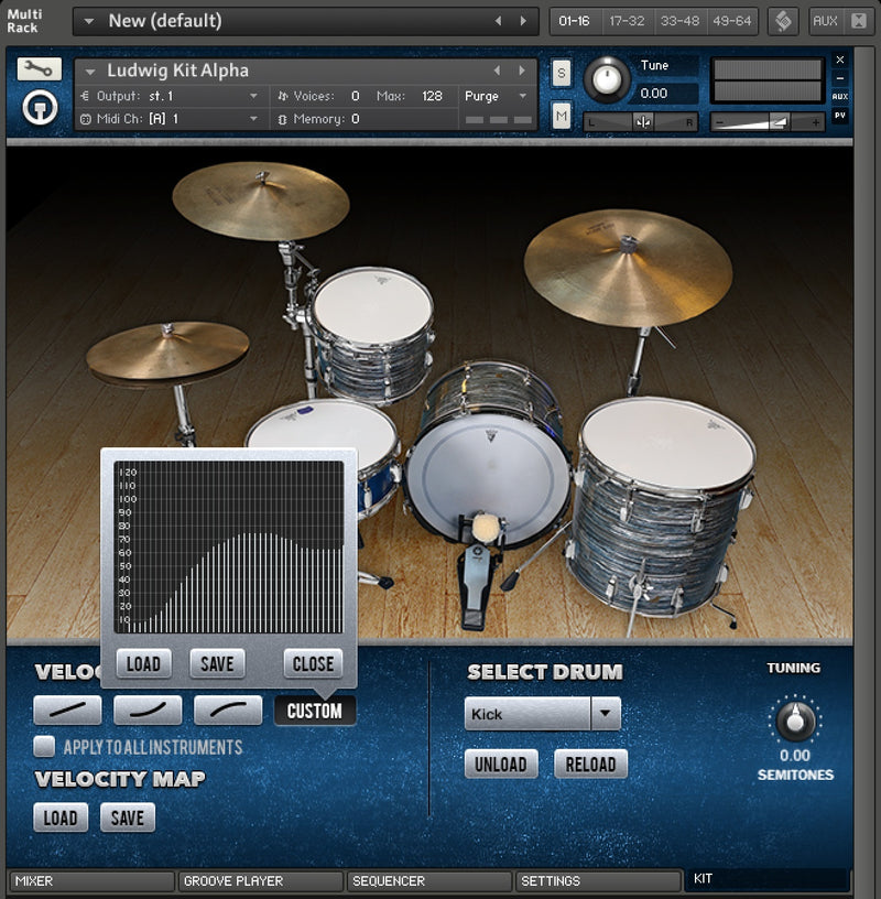 Vintage 1965 Ludwig Super Classic Kit Kontakt Pack