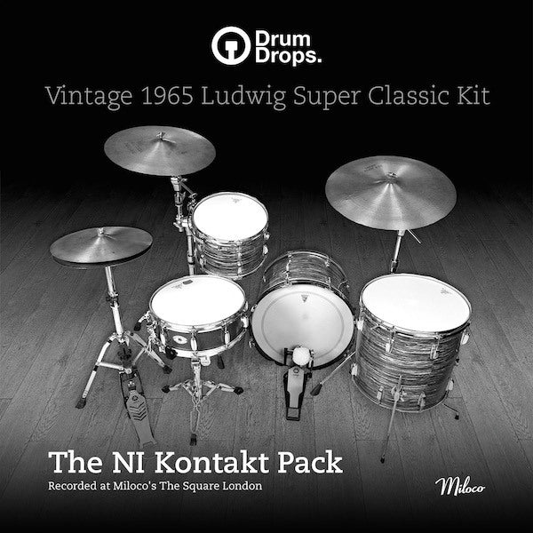 Vintage 1965 Ludwig Super Classic Kit Kontakt Pack